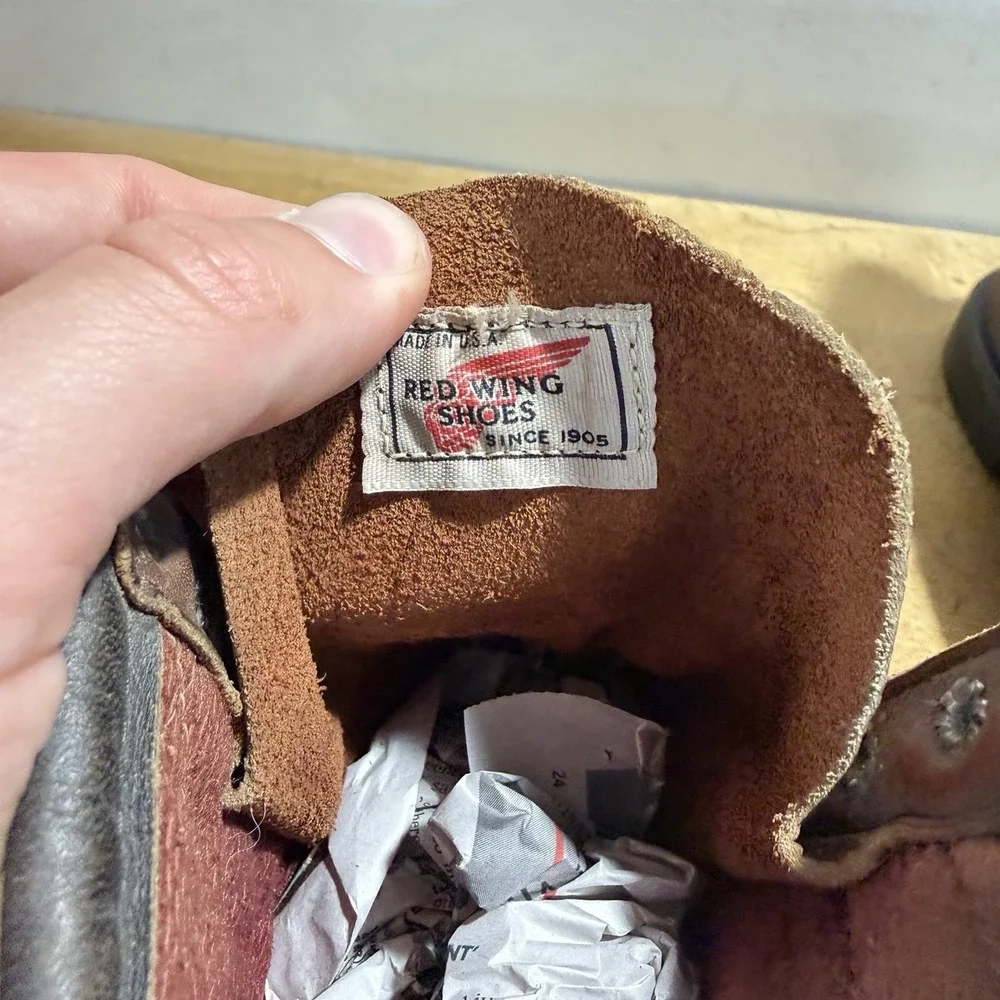 Red Wing 2233 Brown Leather Steel Toe Boots Mens 10 EE Made In USA